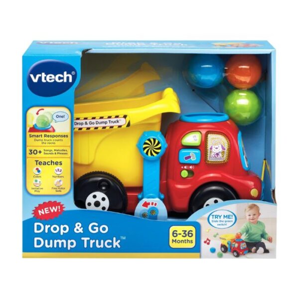 VTech Drop and Go Dump Truck, Yellow